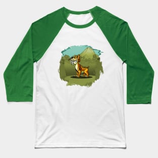 Smilodon cartoon Baseball T-Shirt
